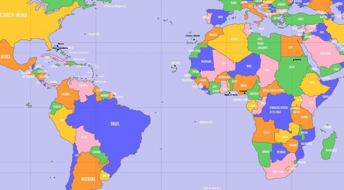 Cape Verde Lage auf Weltkarte