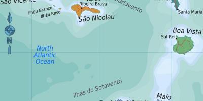 Kapverdische Inseln Position auf der Karte