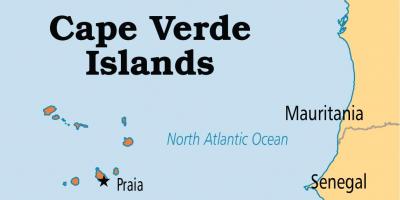 Karte der Inseln von Kap Verde-Afrika